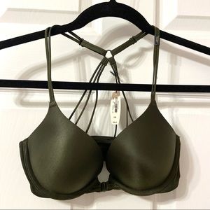 NWT 32B Olive Green Bra